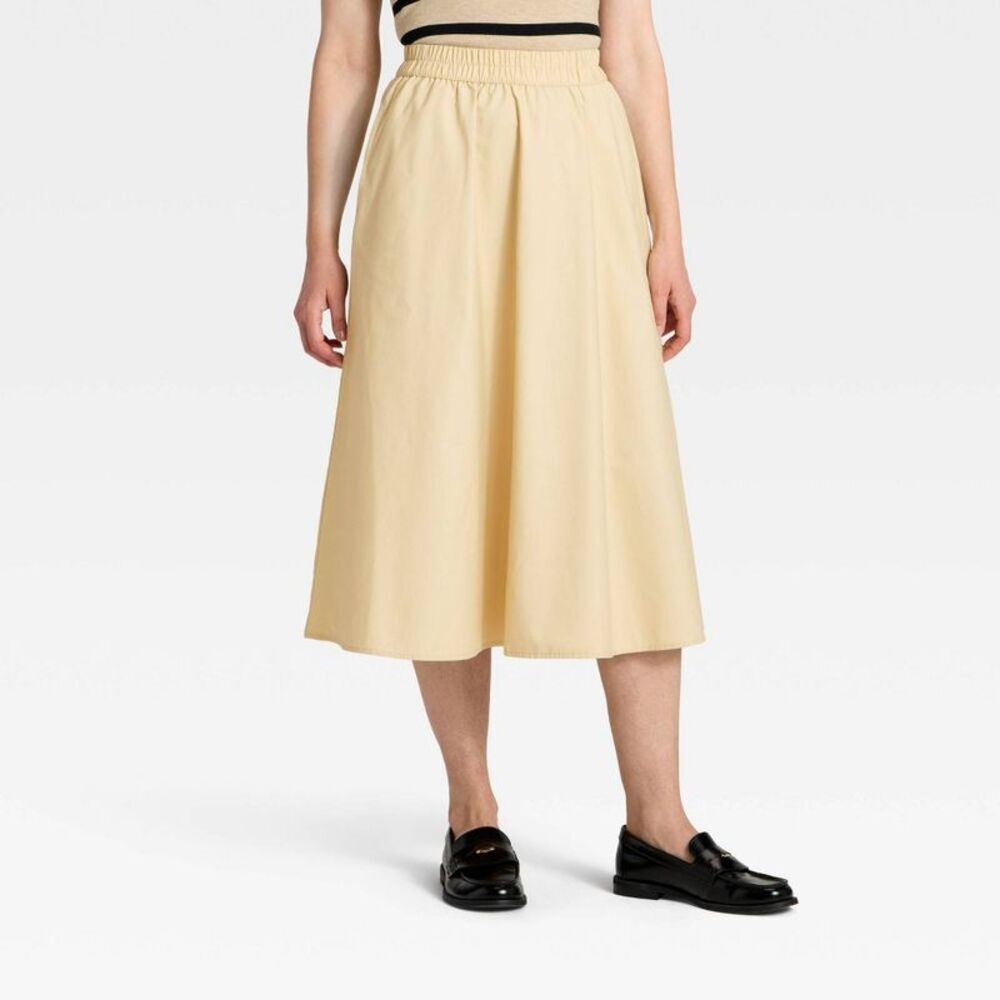 Women's Midi Skirt - A New Day Cream XS